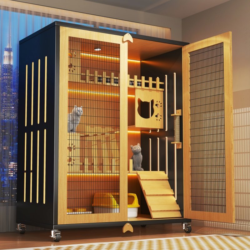 猫别墅家用超大自由空间铁网门猫笼子猫窝阳台养猫神器猫四季通用,宠物/宠物食品及用品,猫笼子/猫别墅,淘宝优惠券,粉丝福利购,淘宝优惠卷