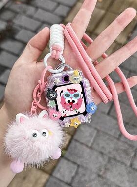 适用华为儿童手表5x/3Pro/3S/4pro表带吊坠保护套挂绳4X配件套壳