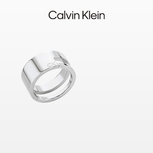 【明星同款】CalvinKlein官方正品CK戒指设计感戒指女几何时代