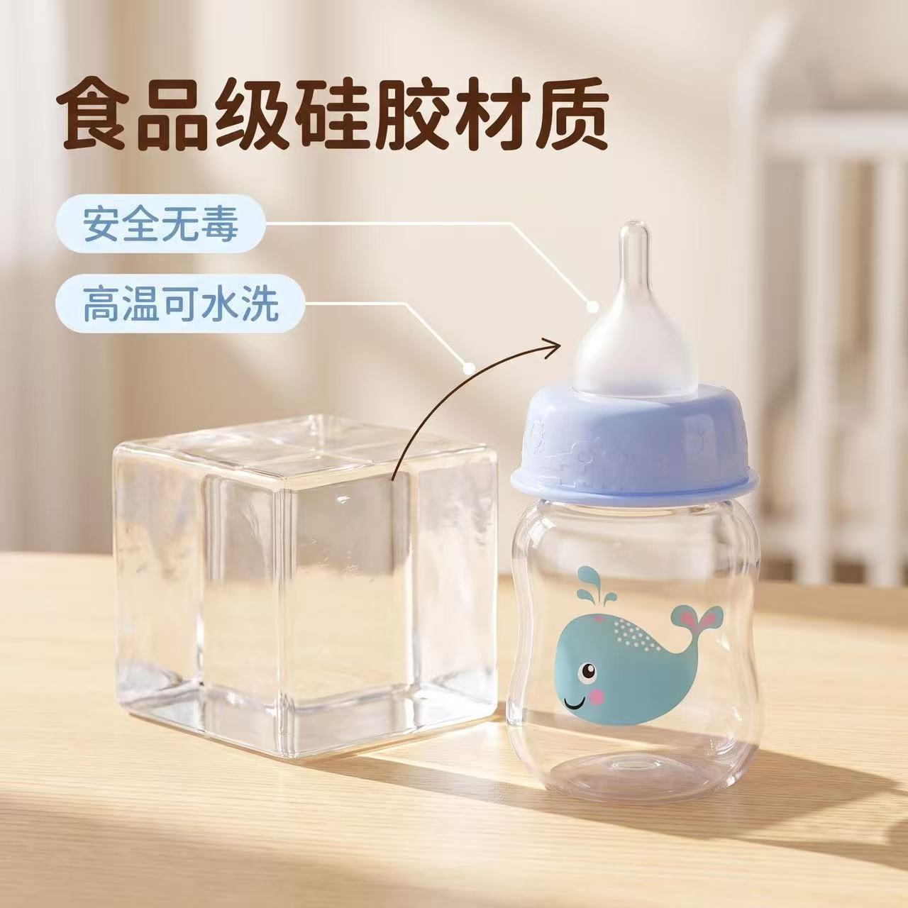 幼猫幼犬防呛仿母乳硅胶奶嘴