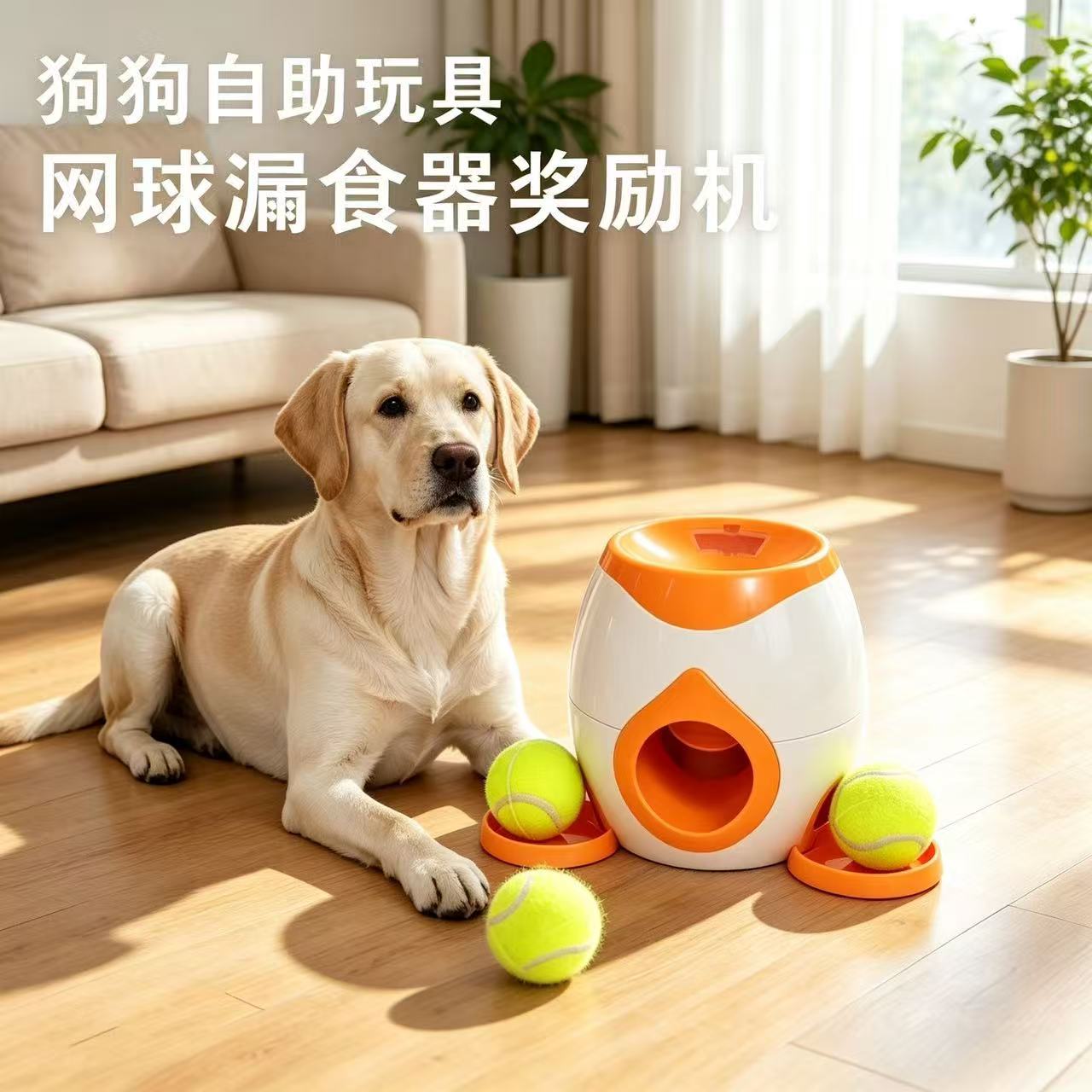 狗狗网球漏食奖励训练器
