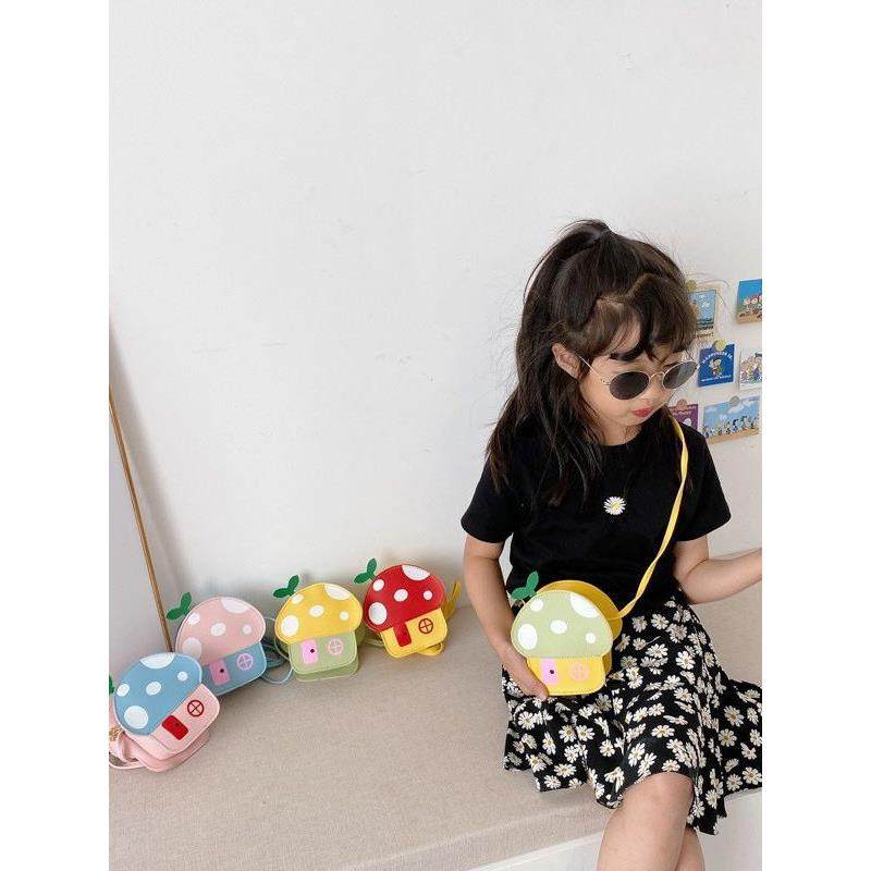 新款儿童包包时尚宝宝斜挎包可爱蘑菇女童公主包小女孩单肩小包潮