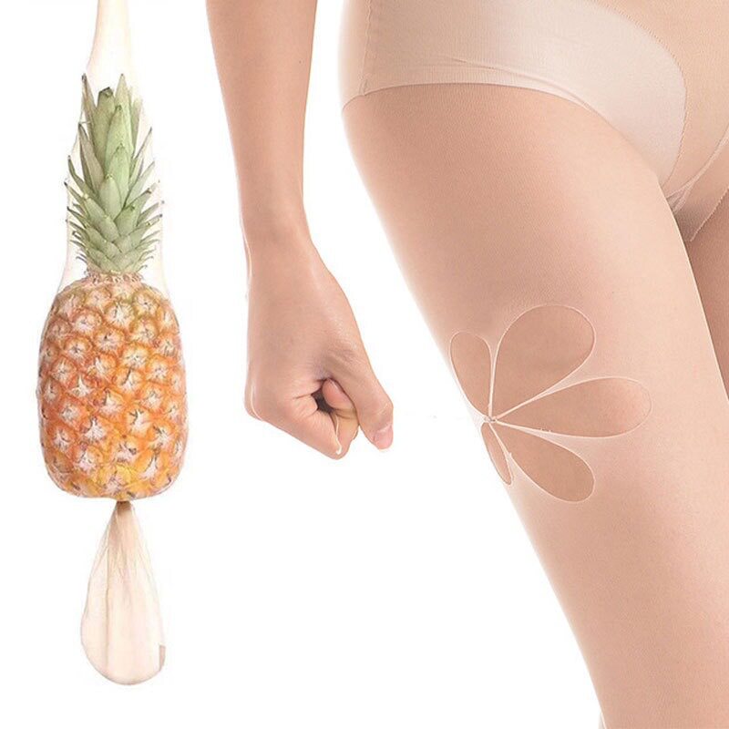 网红菠萝袜丝袜女薄款任意剪防勾丝夏天光腿连裤袜神器肉色丝袜女