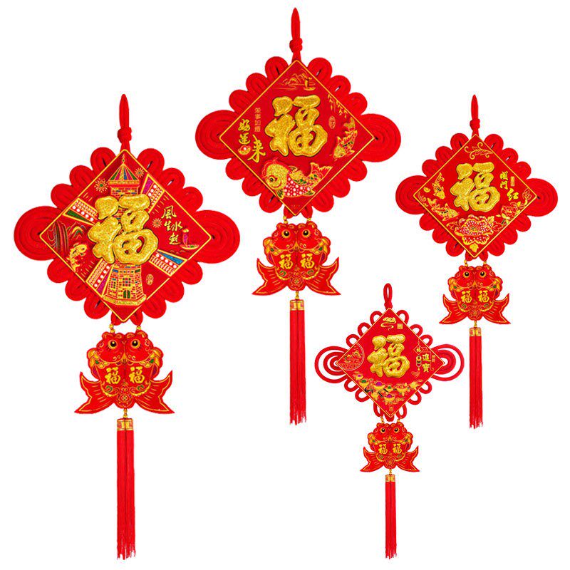 新款中国结板结过年挂件春节用品