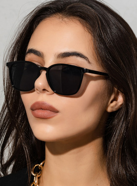 新款简约复古方形太阳镜男女欧美潮流网红墨镜街拍眼镜s21207