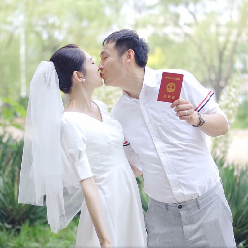头纱头饰超仙森系网红拍照道具新娘结婚主婚纱领证登记双层头纱白