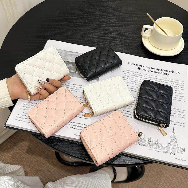 小羊纹风琴卡包女士多卡位防盗刷防消磁银行卡夹套高档精致卡片包