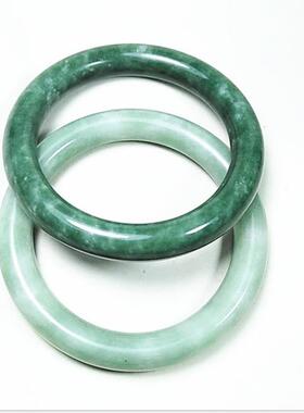 玉石A货 深浅圆条贵州翠女款玉手镯 贵州玉手饰 饰品定制