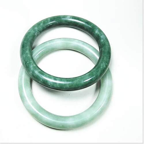 玉石A货 深浅圆条贵州翠女款玉手镯 贵州玉手饰 饰品定制