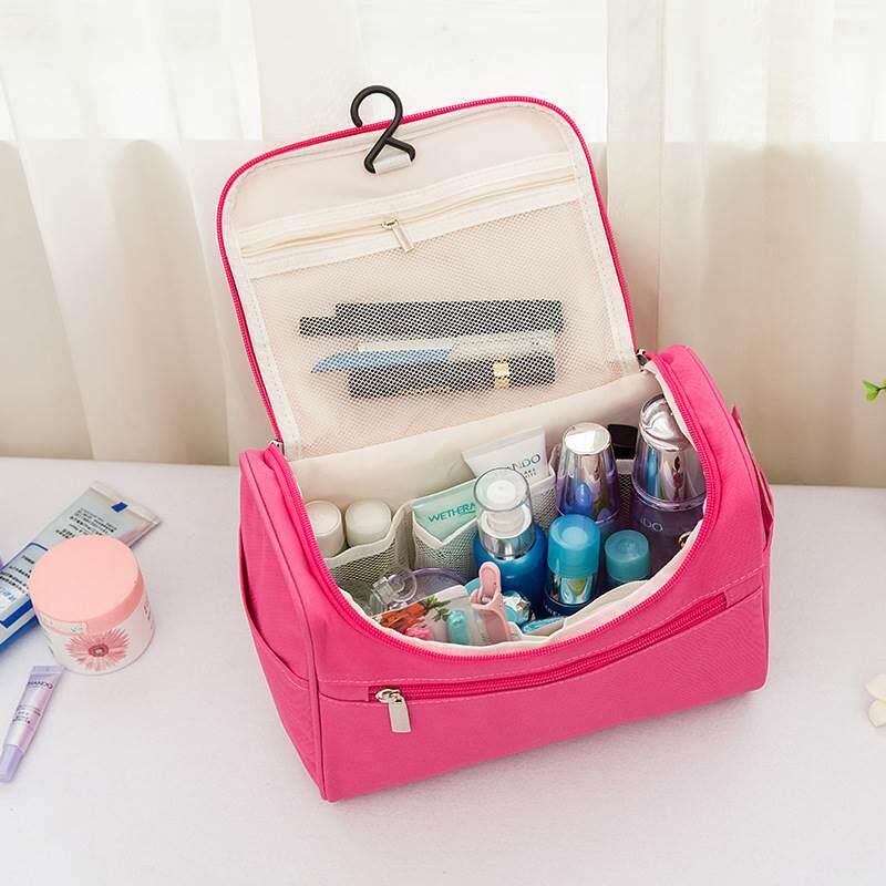 FACTORY DIRECT MULTI-FUNCTIONAL TRAVEL STORAGE TOILETRY BAG COSMETIC BAG UNI NAIL ART STORAGE HANGING HOOK BAG