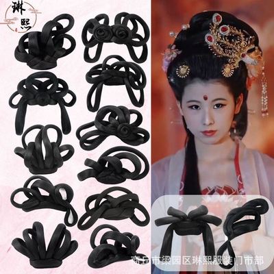 古装汉服假发花朝节多变花神发髻新款凤冠唐风明宋制仙女写真COS