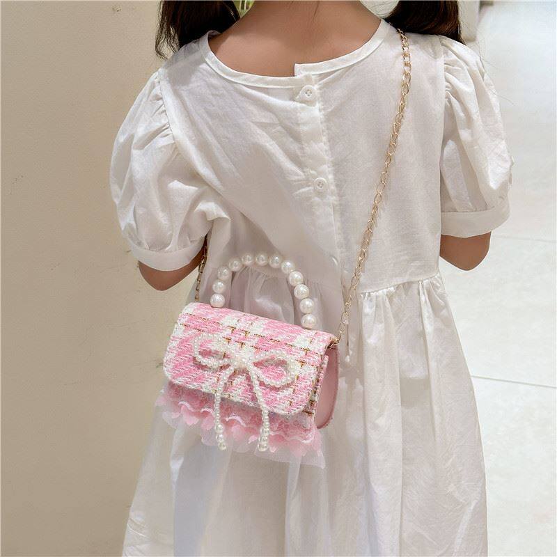 新款儿童包包时尚小香风公主包小女孩可爱手提斜挎包宝宝零钱包