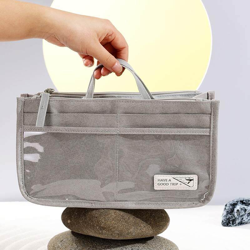 NEW PORTABLE HAND-HELD COSMETIC BAG LARGE CAPACITY MULTI-FUNCTIONAL HANDBAG MEDIUM BAG TRAVEL MAKEUP TOILETRIES STORAGE BAG
