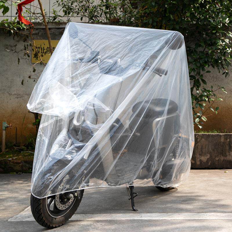 电动车衣一次性透明摩托车车衣PE薄膜自行车罩防雨防尘电瓶车车罩