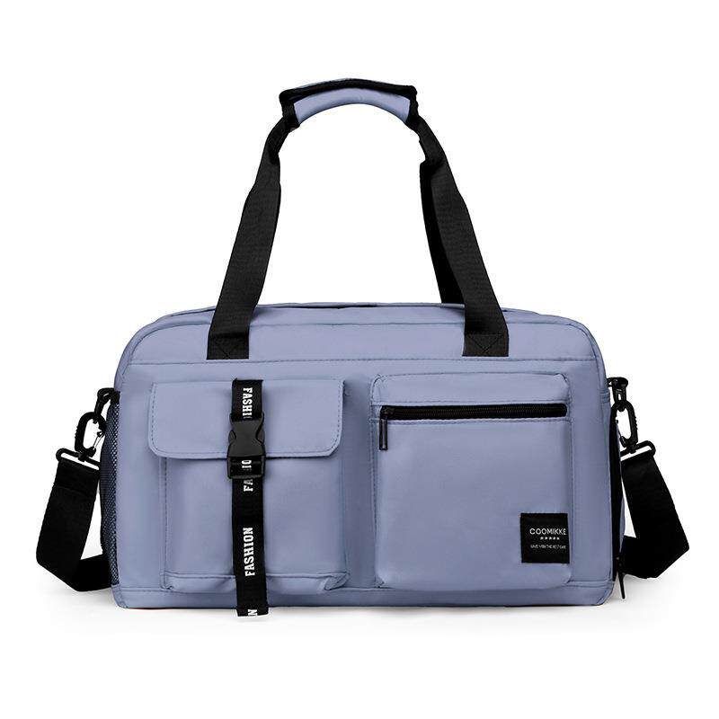 TRAVEL BAG LARGE CAPACITY DUFFEL BAG BACKPACK GYM BAG SPORTS TRIP SKIING WET AND DRY SEPARATION MENS AND WOMENS CARRY