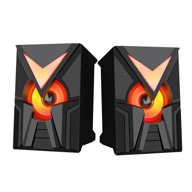 新款七彩发光RGB桌面usb小音箱手机电脑多媒体重低音炮音响定制