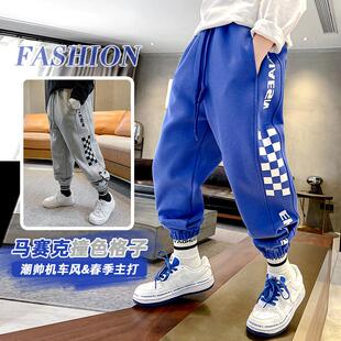 男童卫裤春秋2027新款潮儿童装裤子炸街帅气时髦中大童运动裤洋气