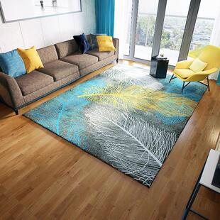 北欧简约风格几何地毯客厅现代沙发北欧简约卧室家用印花地毯定制