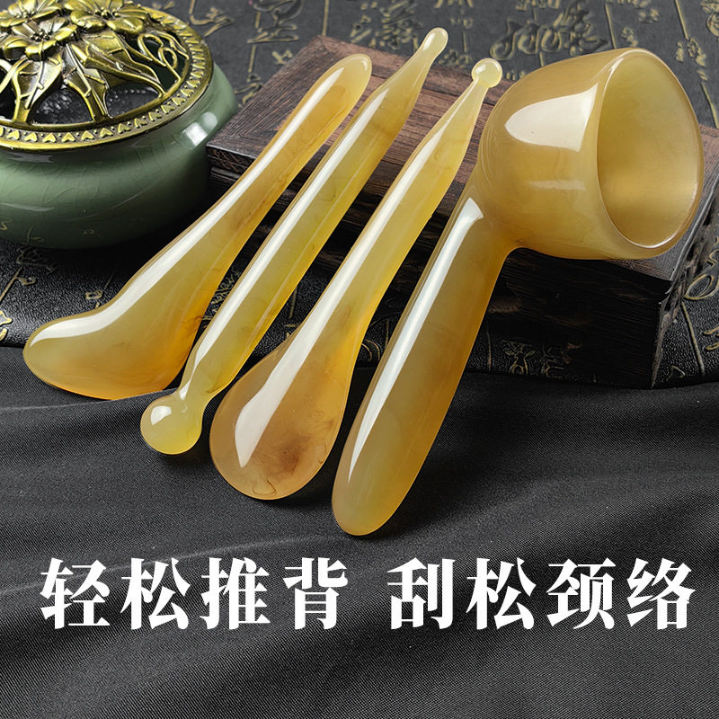 刮痧碗拨筋棒点穴笔按摩梳全身通用背部脸部家用神器经络工具