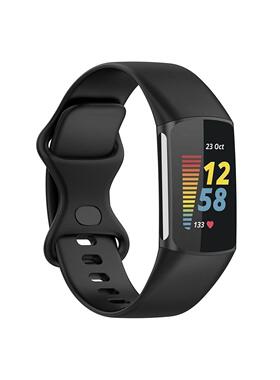 适用fitbit charge6/charge5官方款硅胶表带智能运动手环带现货批