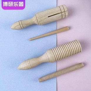 木制单响筒奥尔夫打击乐器幼儿园早教教具互动表演伴奏道具单响筒