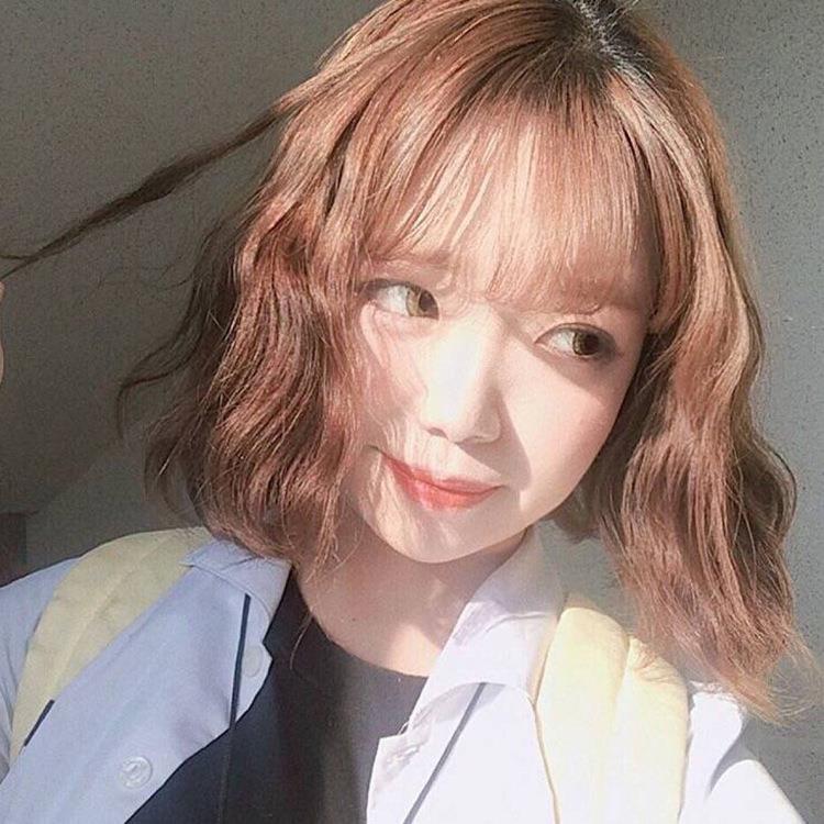 厂家批发假发女短卷发韩式齐肩锁骨发空气刘海玉米烫化纤头套现货