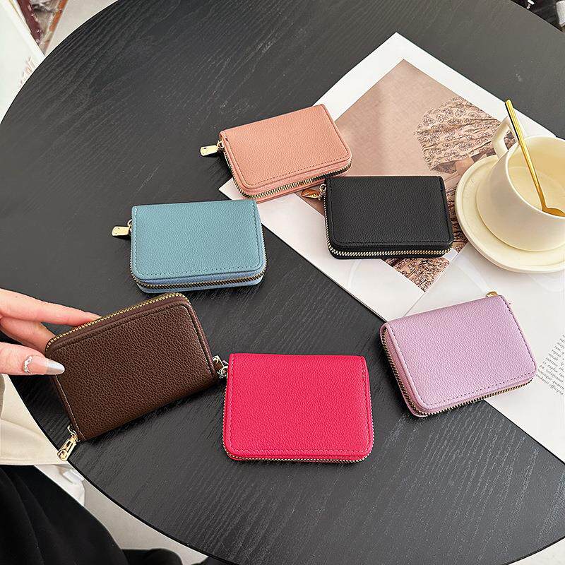 优质pu防盗刷rfid卡包 银行卡信用卡卡套名片包 风琴卡包钱包定制