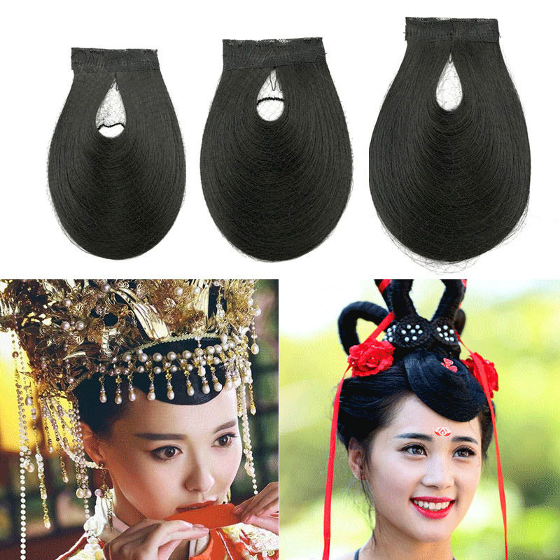 古装秀禾造型U型刘海片 额前刘海假发影楼专用假发U型刘海片弧形