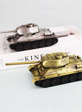 锌合金坦克仿真军事模型
