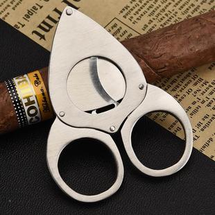 厂家直供不锈钢雪茄剪 金属烟具 蝙蝠型双刃雪茄剪切器