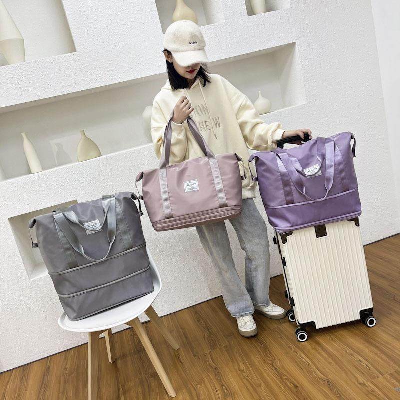旅行包手提大容量双层扩展行李包出差待产旅游待产收纳旅行袋