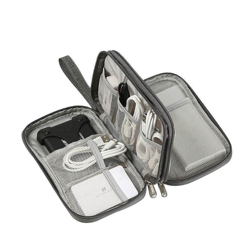 MULTI-FUNCTION DATA CABLE STORAGE BAG MOBILE PHONE DIGITAL ACCESSORIES FINISHING BAG TRAVEL PORTABLE HEADPHONES U DISK PROTECTIVE CASE
