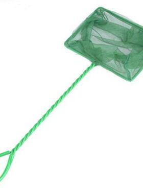 厂家直销 水族箱配件鱼缸鱼捞网圆方形鱼捞 水族箱抄网捞网绿色定