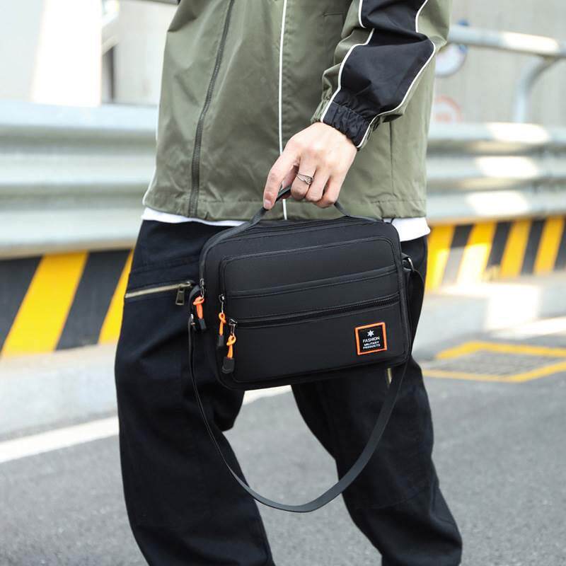2023 NEW CROSSBODY BAG STALLS MENS BAG CASUAL HANDBAG SIMPLE KOREAN STYLE SIMPLE MENS VERSATILE OXFORD CLOTH BAG