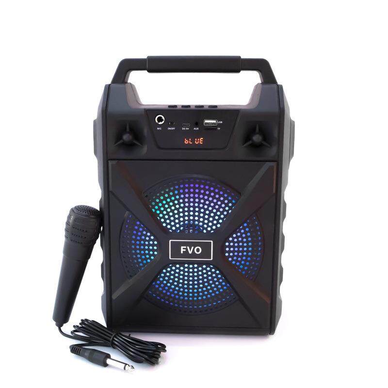 新款蓝牙音箱 大音响户外广场舞蓝牙收款麦克风插卡大音箱低音炮