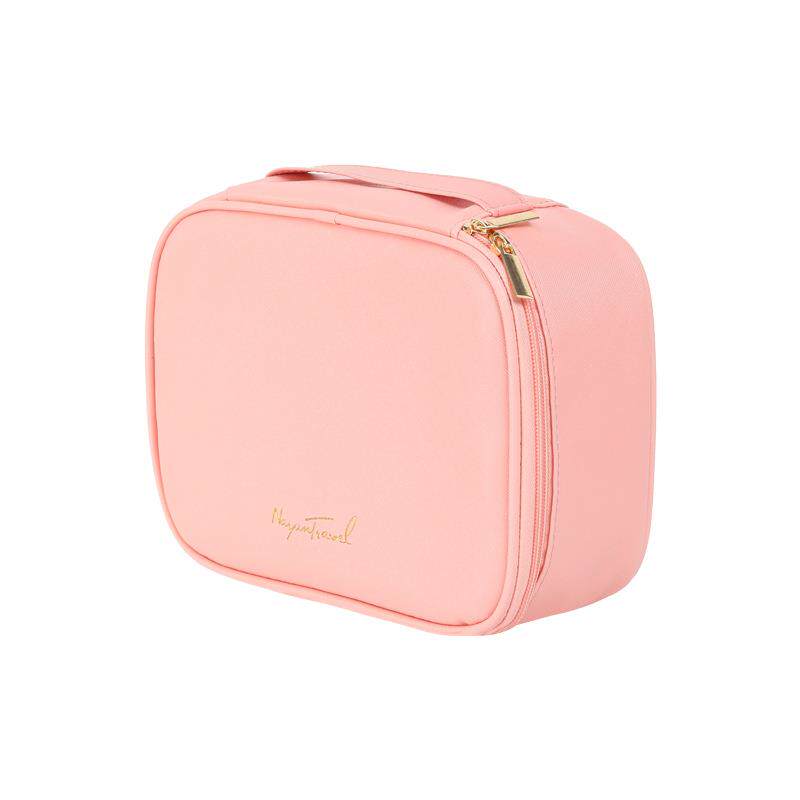 NEW TOOTHPICK PATTERN MAKEUP BAG PORTABLE WATERPROOF TOILETRY BAG TRAVEL STORAGE BAG COSMETICS STORAGE BOX LARGE CAPACITY