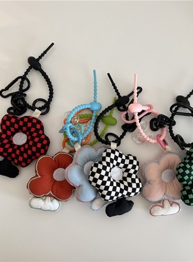 19272 刺绣花朵挂件包包配饰饰品挂饰少女搭配布艺充棉玩偶可爱女