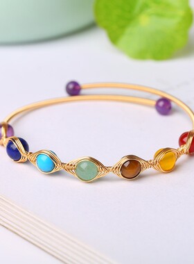 七色水晶瑜伽冥想手镯跨进电商直