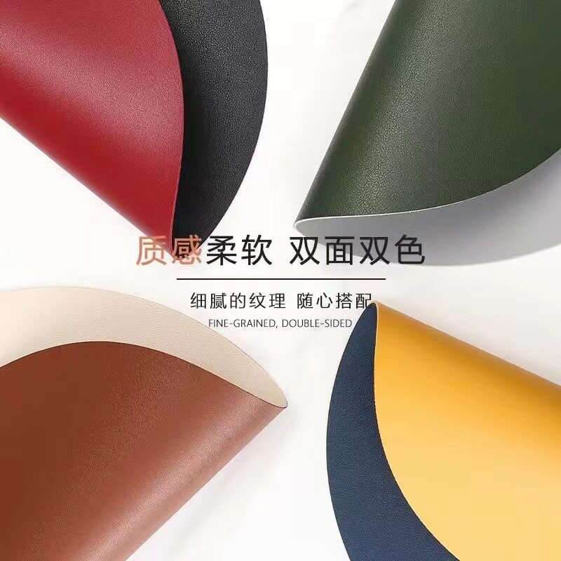 圆形鼠标垫电脑笔记本色鼠标垫印刷图案LOGO简约双面圆形鼠标垫
