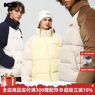 宽松棉衣 棉服潮牌美式 ics iconslab马卡龙立体灯芯绒拼接插肩袖