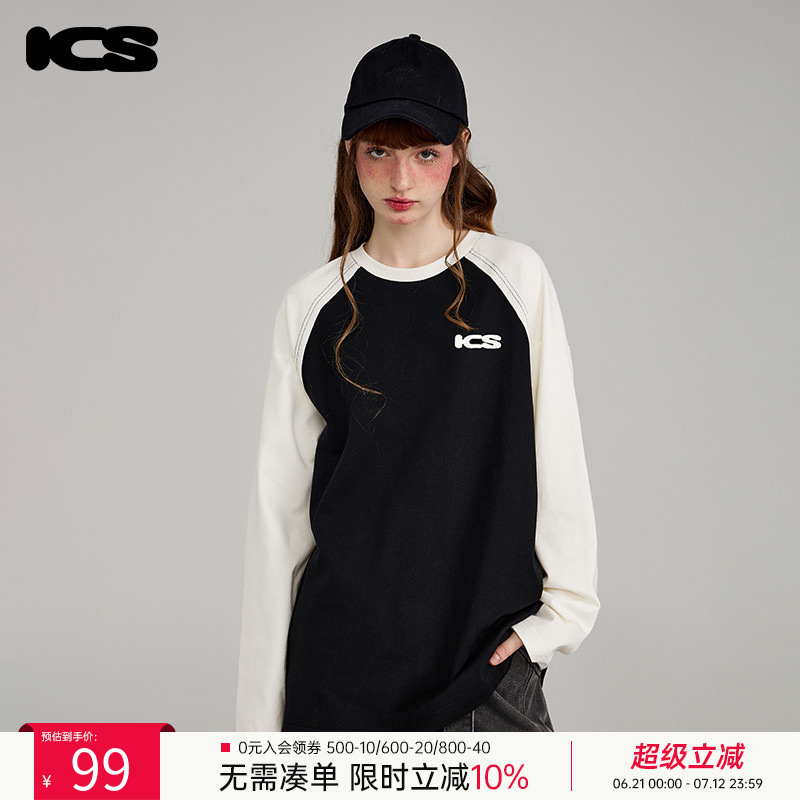 icsICONSLAB撞色简单美式潮流T恤
