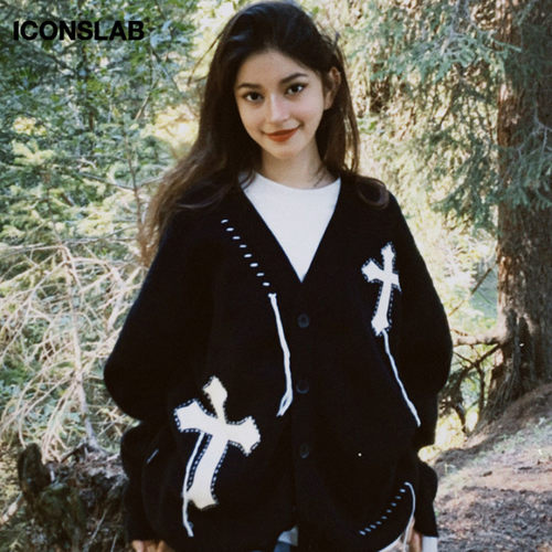 iconslab慵懒风针织开衫