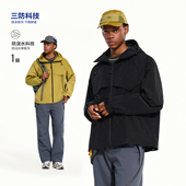 尼龙格防水轻便抽绳连帽夹克工装 ICS ICONSLAB 户外风情侣外套