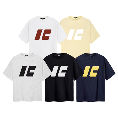 iconslab 撞色简约logo索罗娜凉感短袖T恤潮百搭宽松男女同款上衣