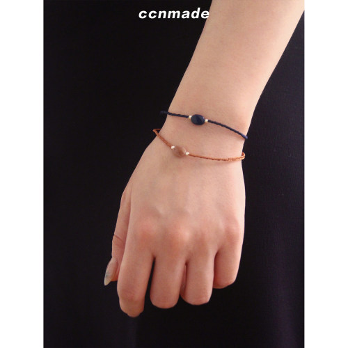 [预售]Eggring Gemstone Bracelet韩国编织原石手链原创