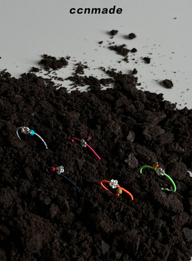 【预售】IM LUCKY RING韩国银匠925纯银 编织小众 花朵戒指 配饰