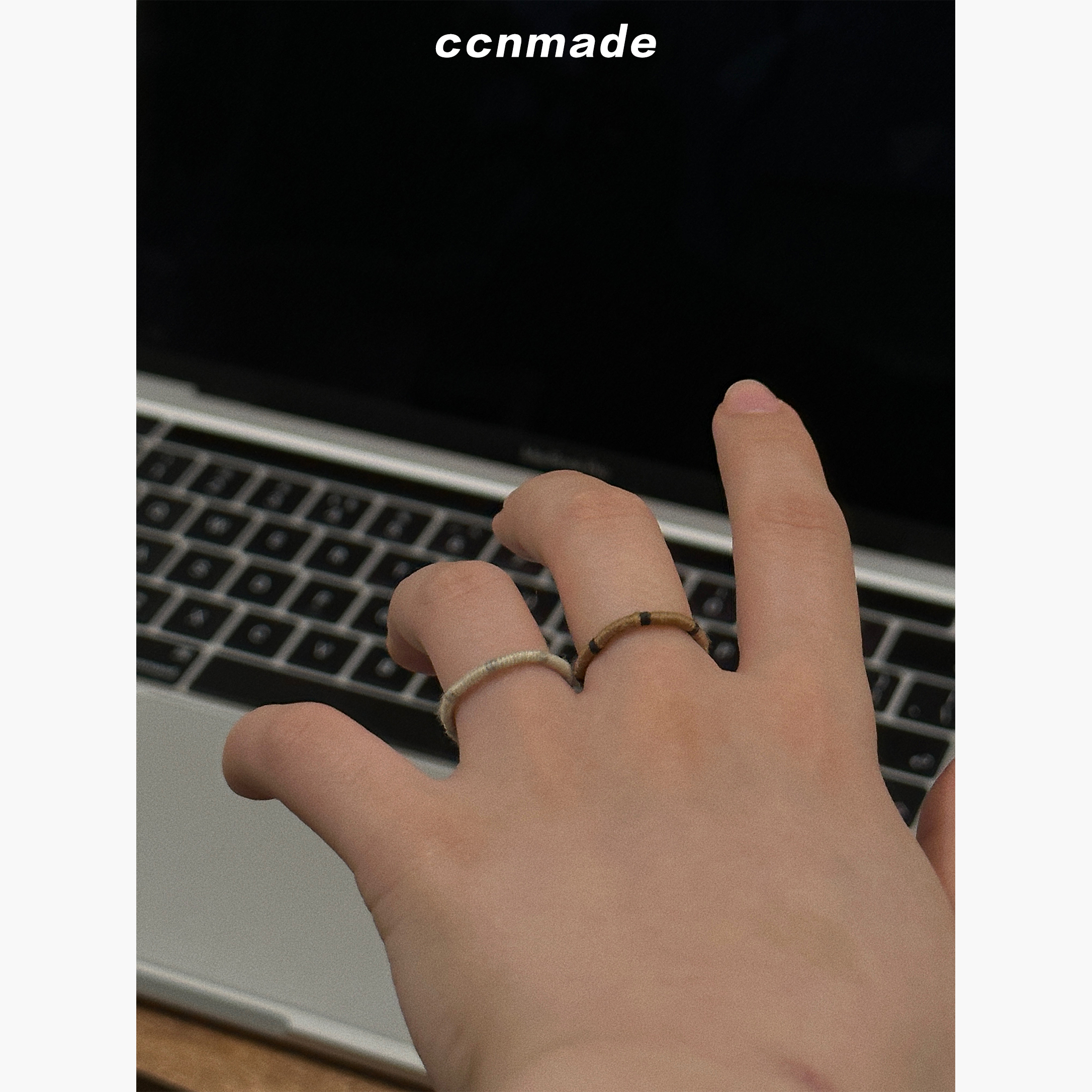 【预售】CCNMADE｜LETTER RINGⅢ韩国编织戒指EXO金俊勉IU同款