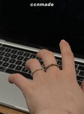【预售】CCNMADE｜LETTER RINGⅢ韩国编织戒指EXO金俊勉IU同款