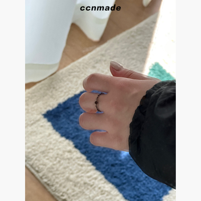 [预售]CCNMADE｜BLACK CUBE RING韩国原创设计EXO金俊勉IU同款戒