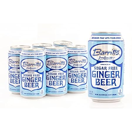 Barritt's Sugar Free Diet Ginger Beer， Non-Alcoholic Soda